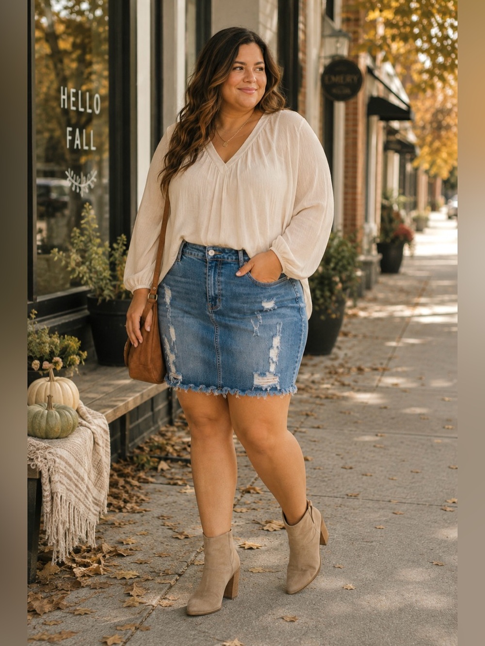 Judy Blue Plus Size 3X Distressed Denim Mini Skirt Stretch Raw Hem